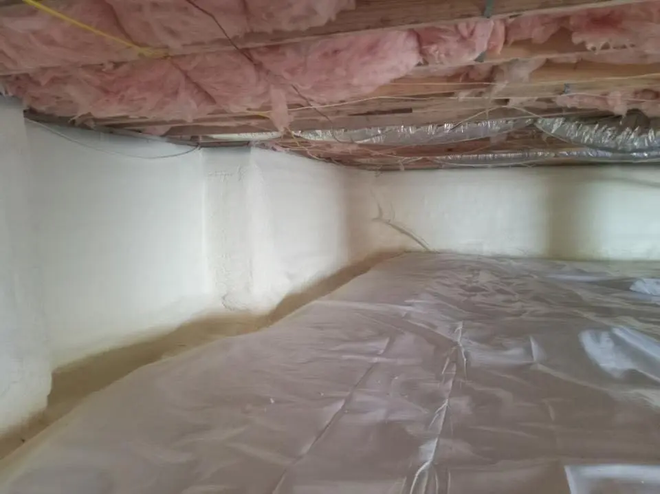Crawl space encapsulation with closed-cell spray foam for Roof Maintenance in Hobe Sound